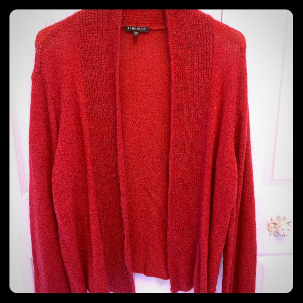 Eileen Fisher Open Front Lightweight Sweater